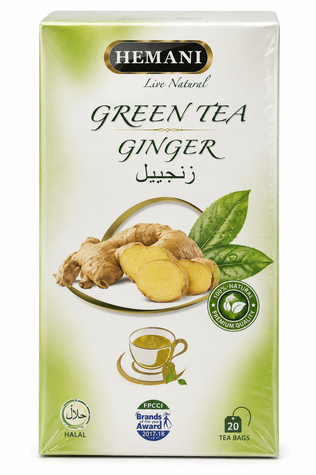 Hemani green tea ginger