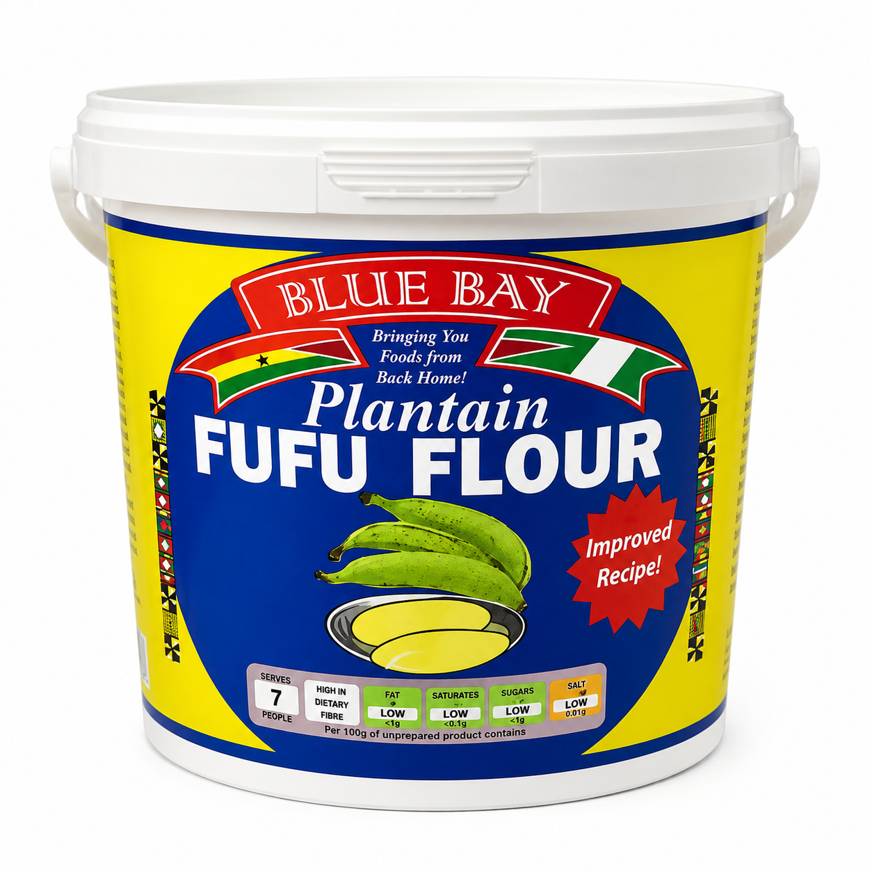 Plantain fufu flour