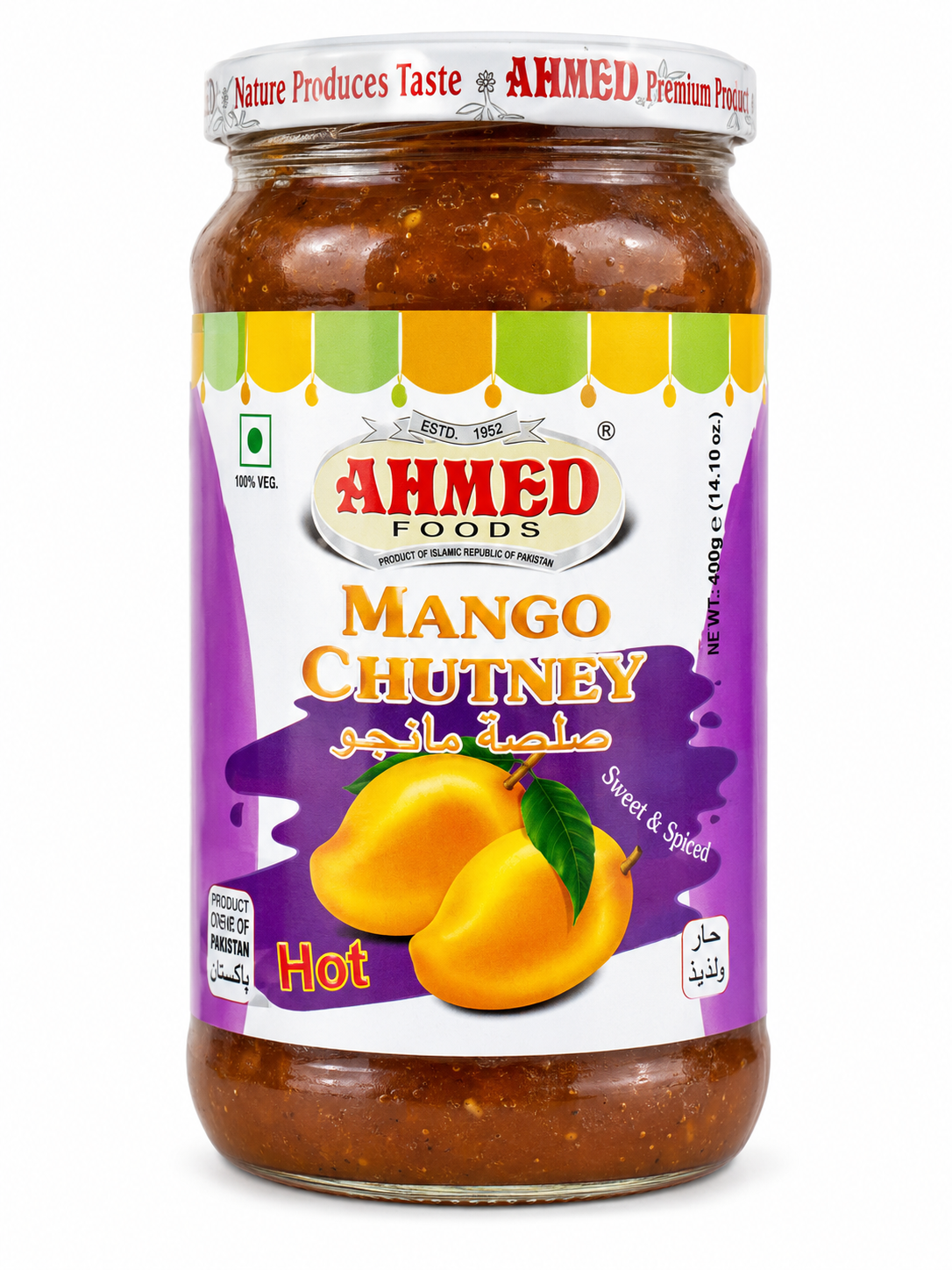 Ahmed Foods Mango Chutney Hot 400g