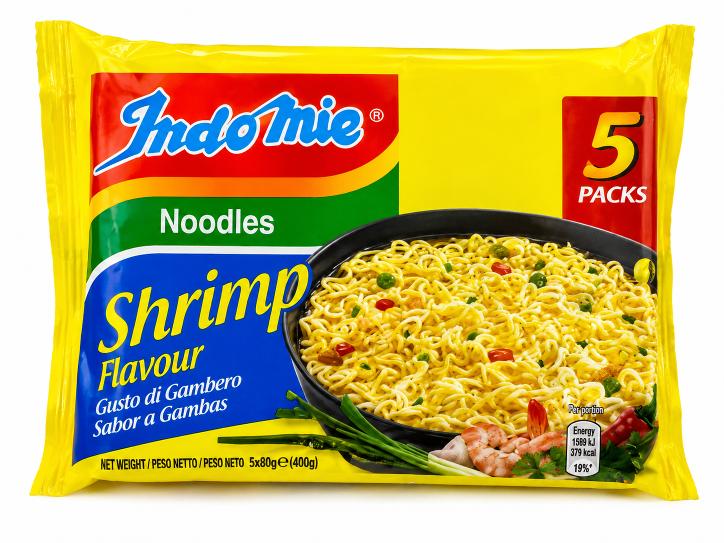 Indomie noodles shrimp