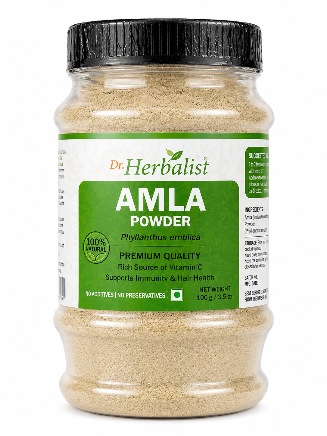 Dr. Herbalist Amla Powder 100g