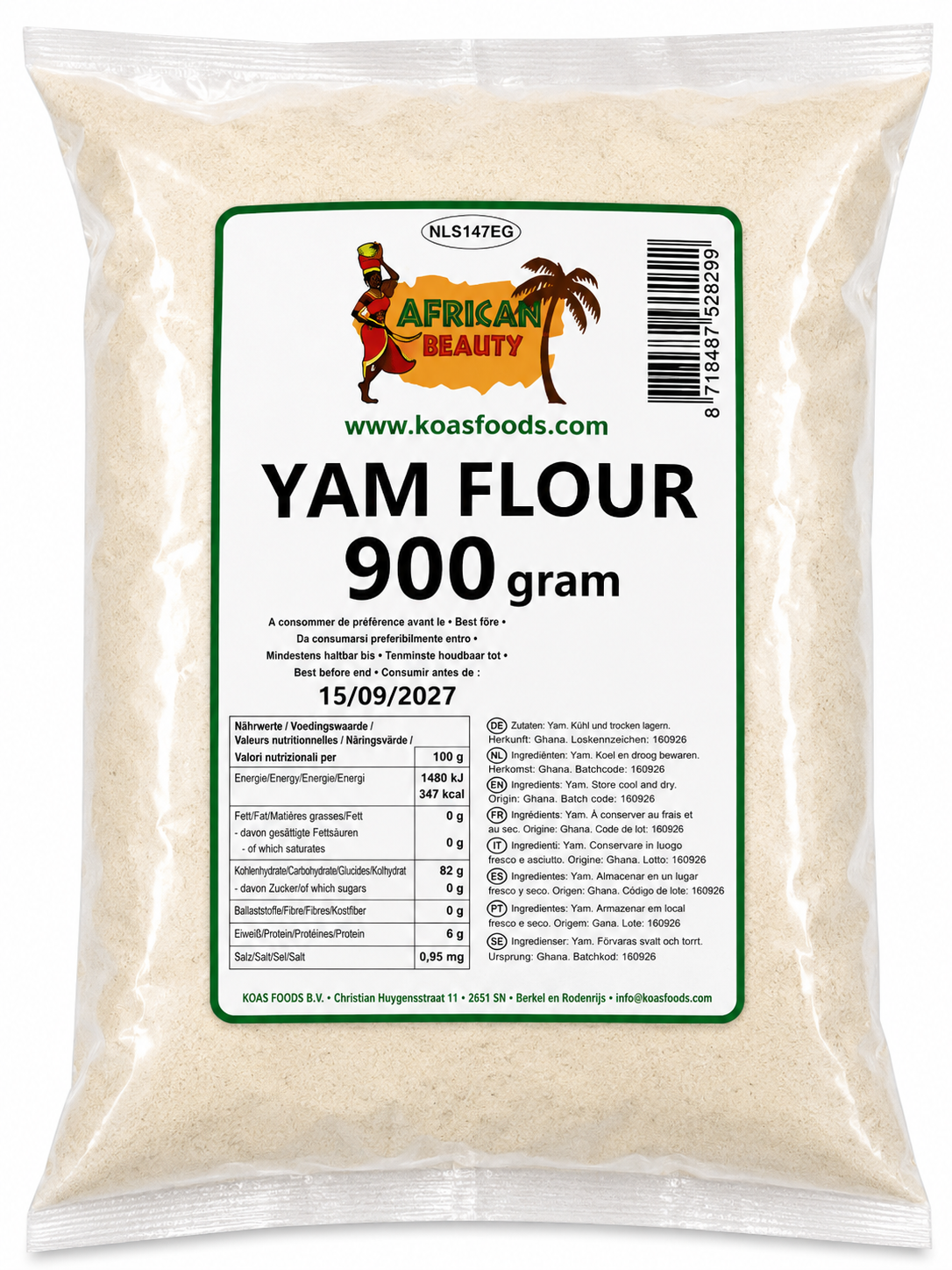 Yam Flour 900g