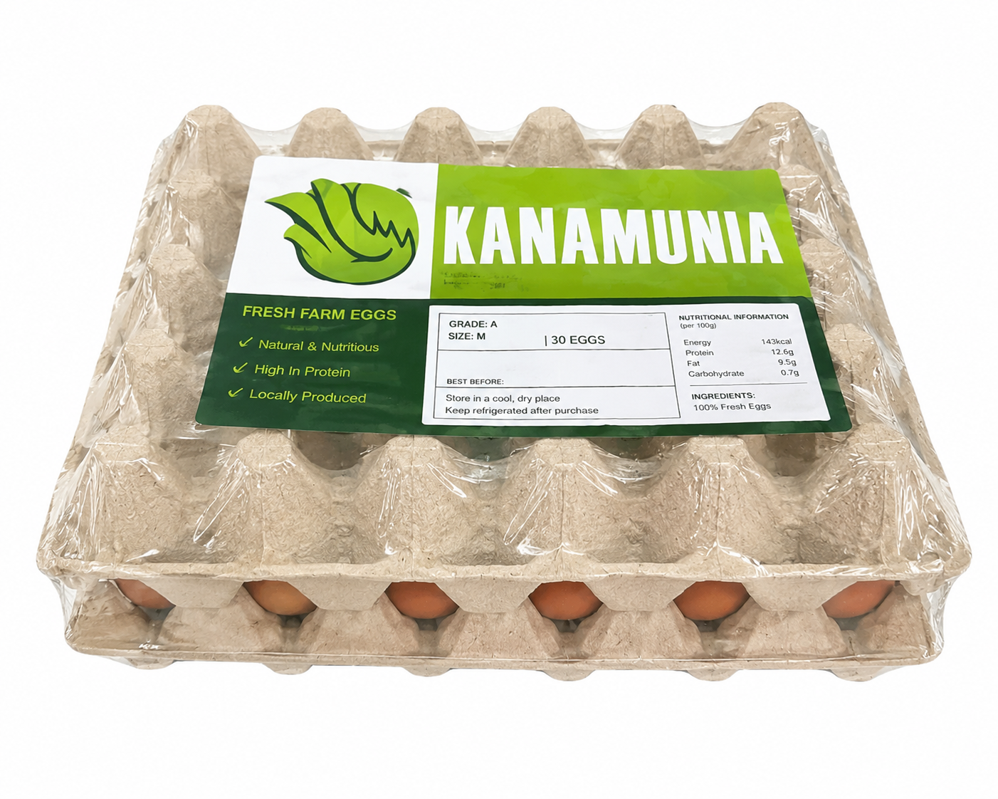 A create of fresh eggs