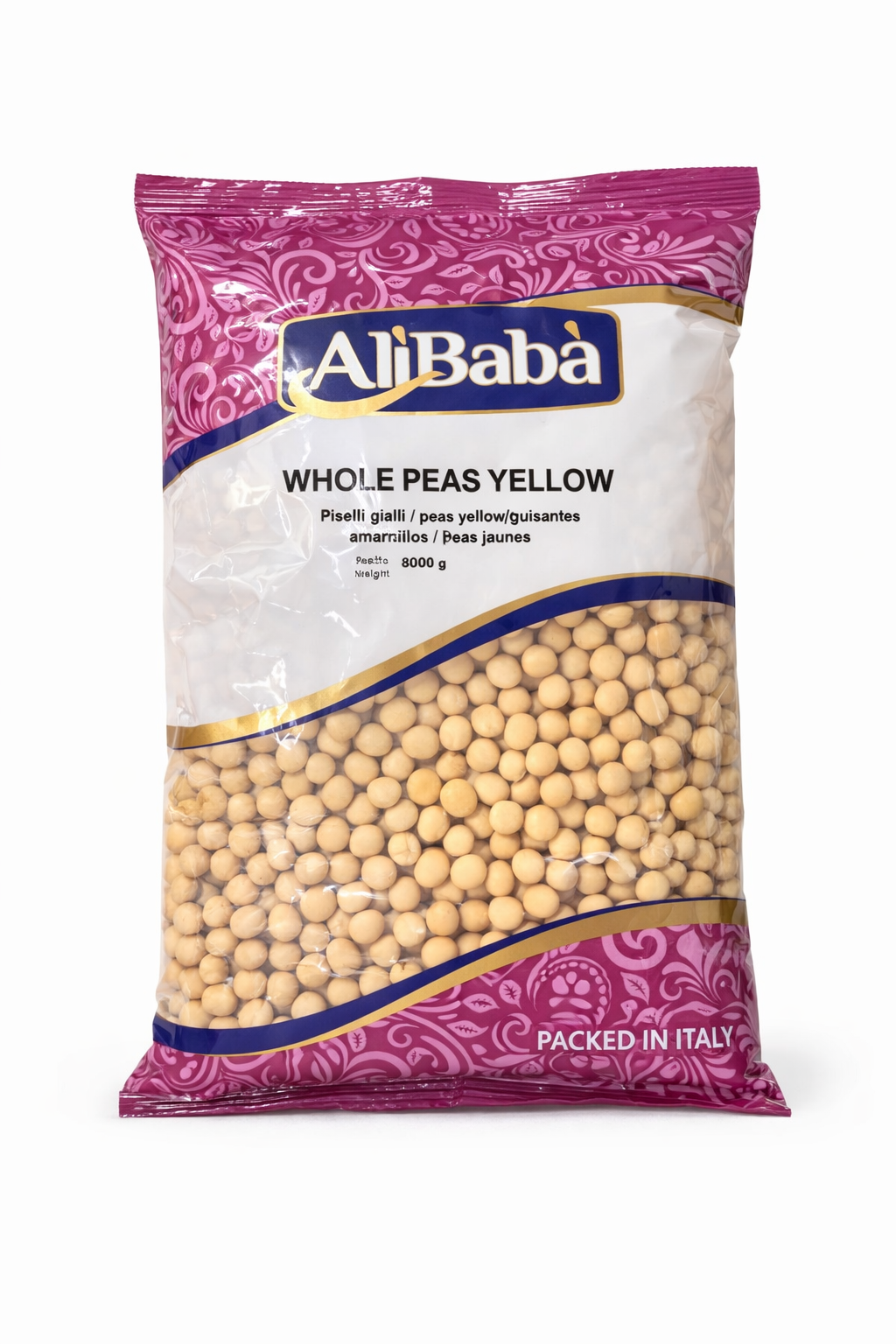 Alibaba Whole Yellow Peas – 500g
