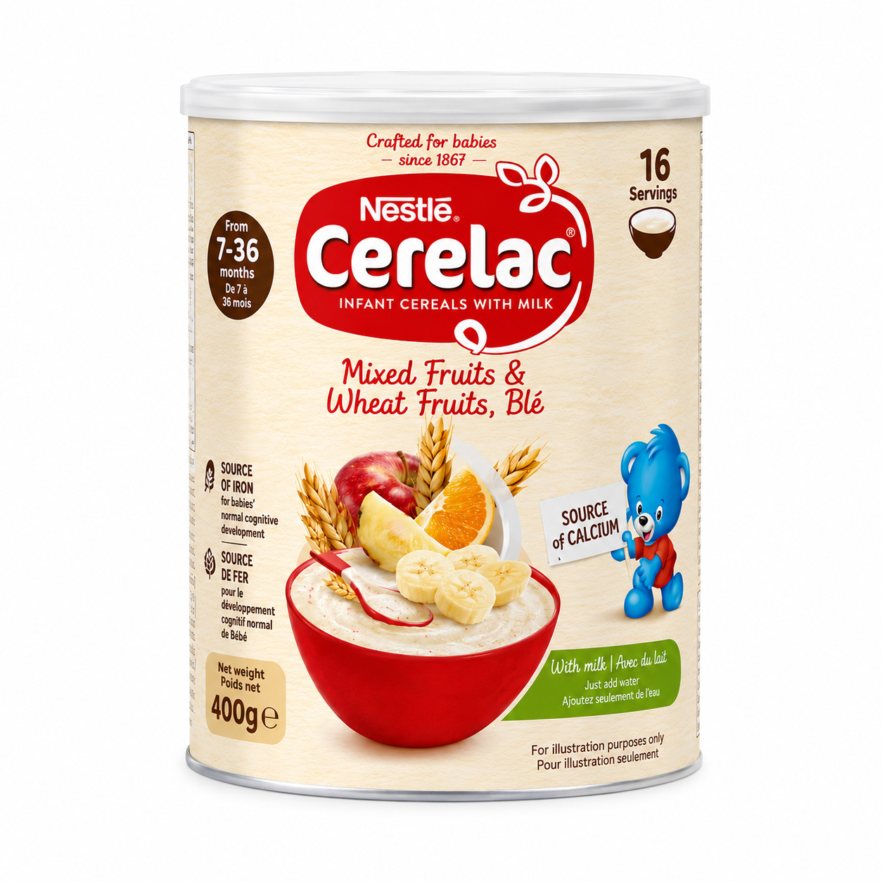 Nestlé Cerelac Mixed Fruits & Wheat 400g