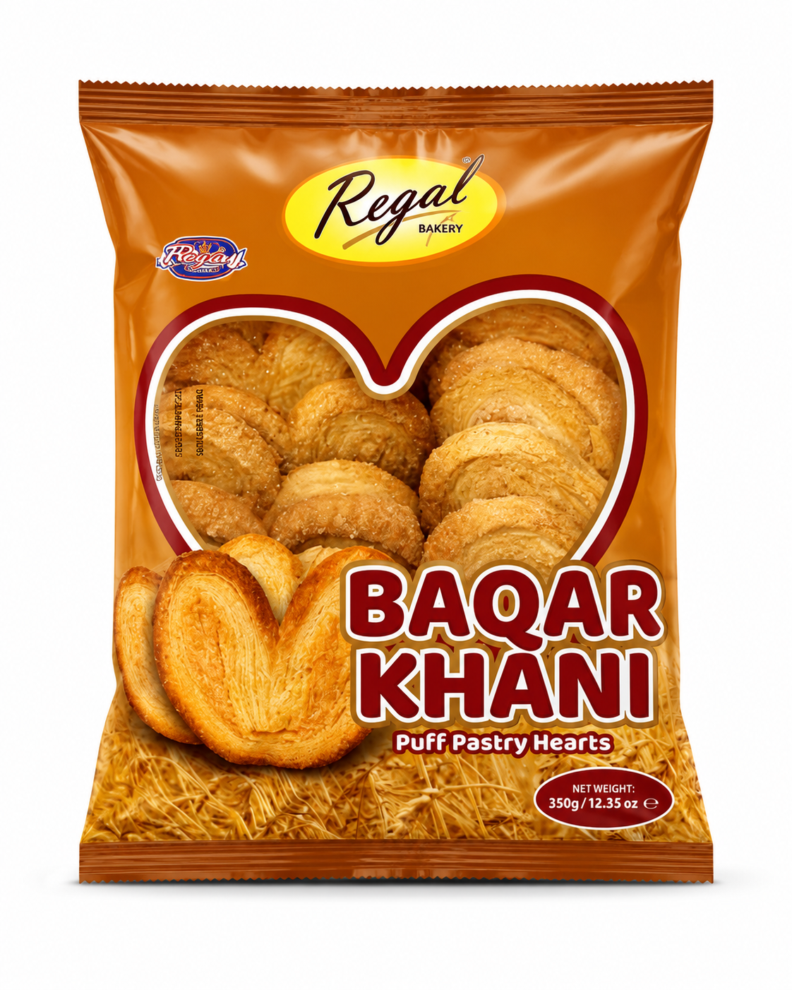 Regal Bakery Baqar Khani Puff Pastry Hearts