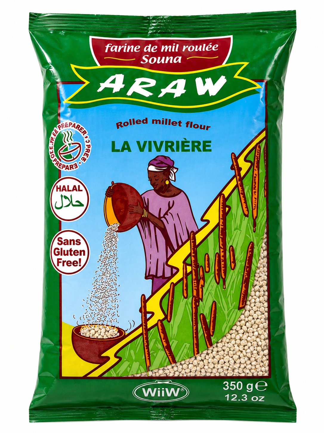 Araw La Vivrière Rolled Millet Flour 350g