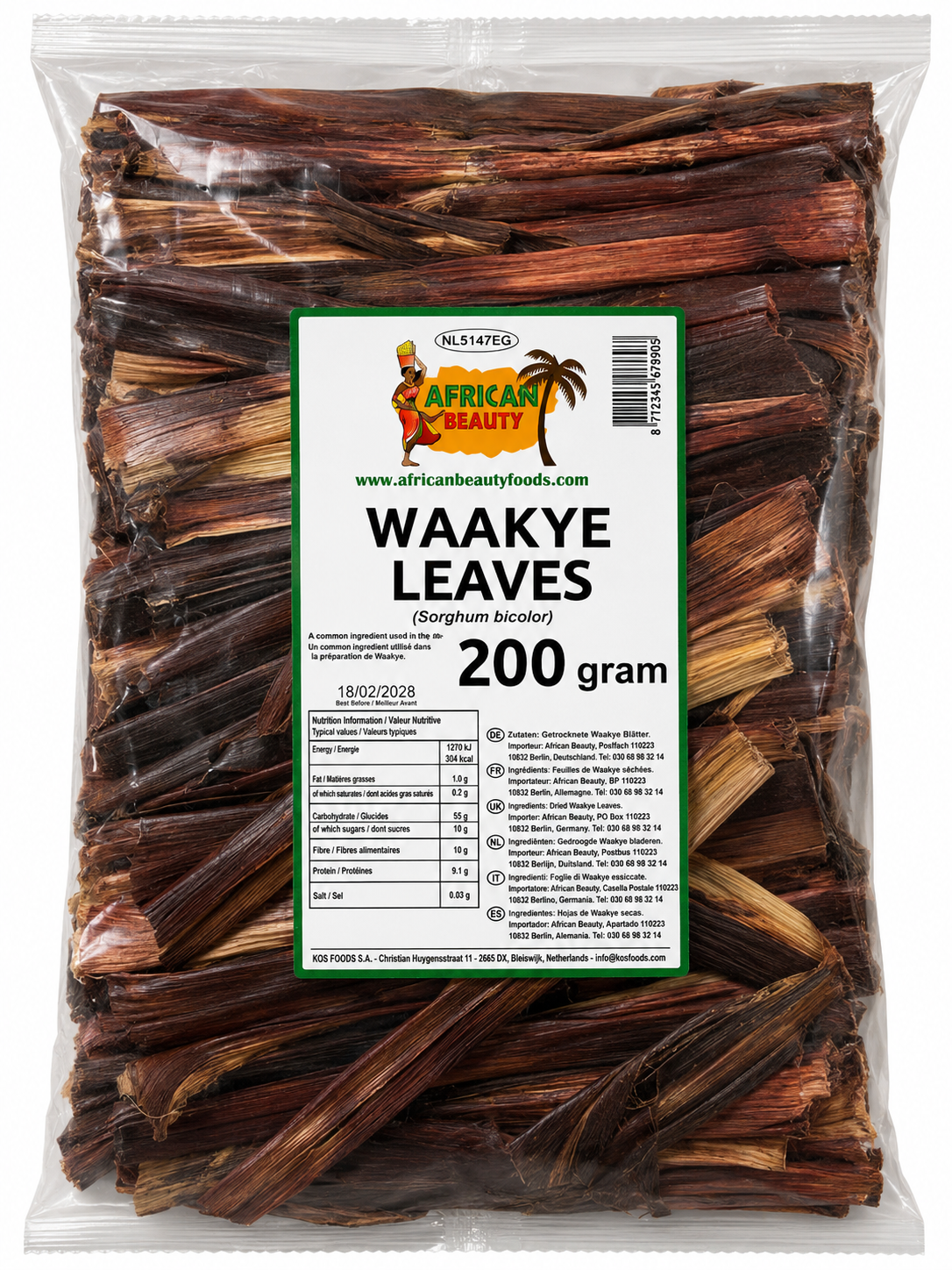 African Beauty Waakye Leaves 200g