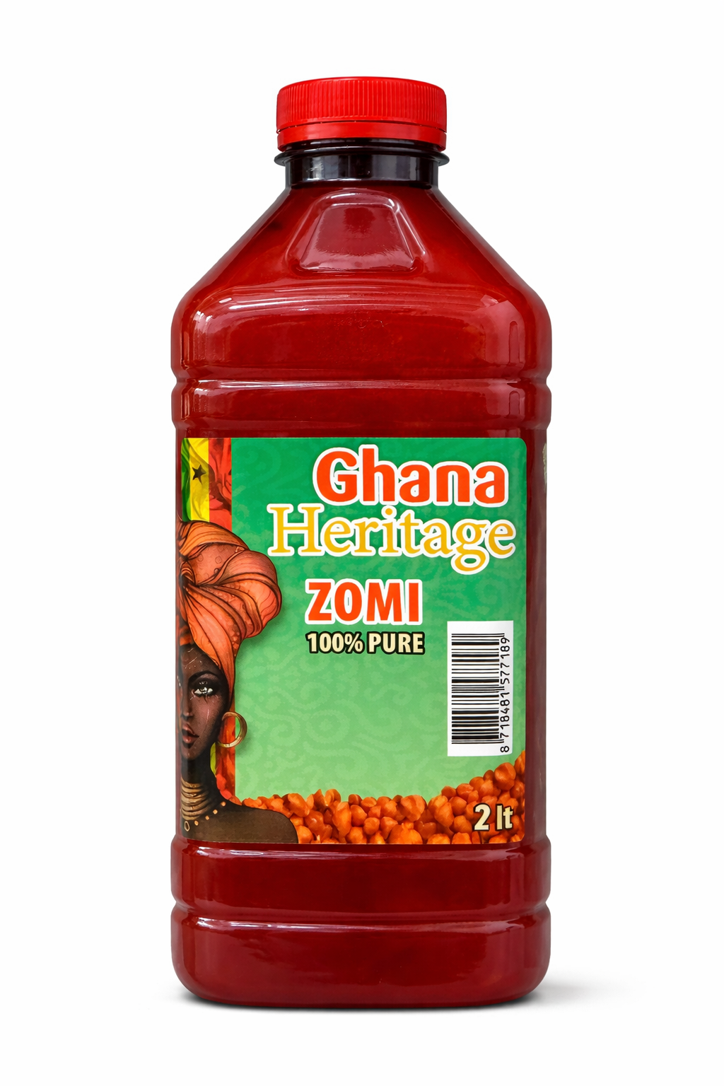 Ghana Heritage Zomi – 100% Pure Palm Oil (2 L)
