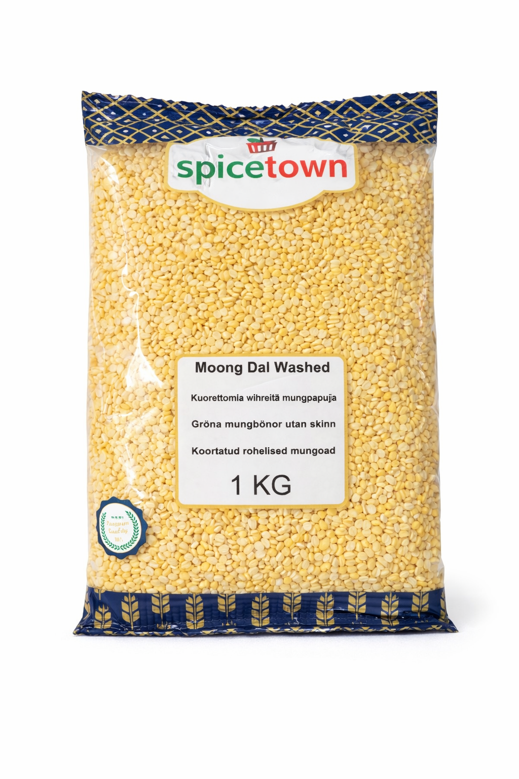 Spice Town Moong Dal Washed (Split Yellow Mung Beans) – 1kg