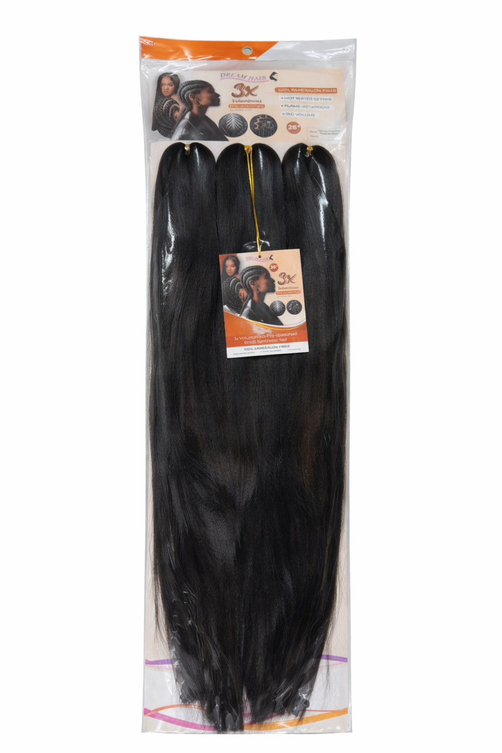 3X Braiding Hair Black