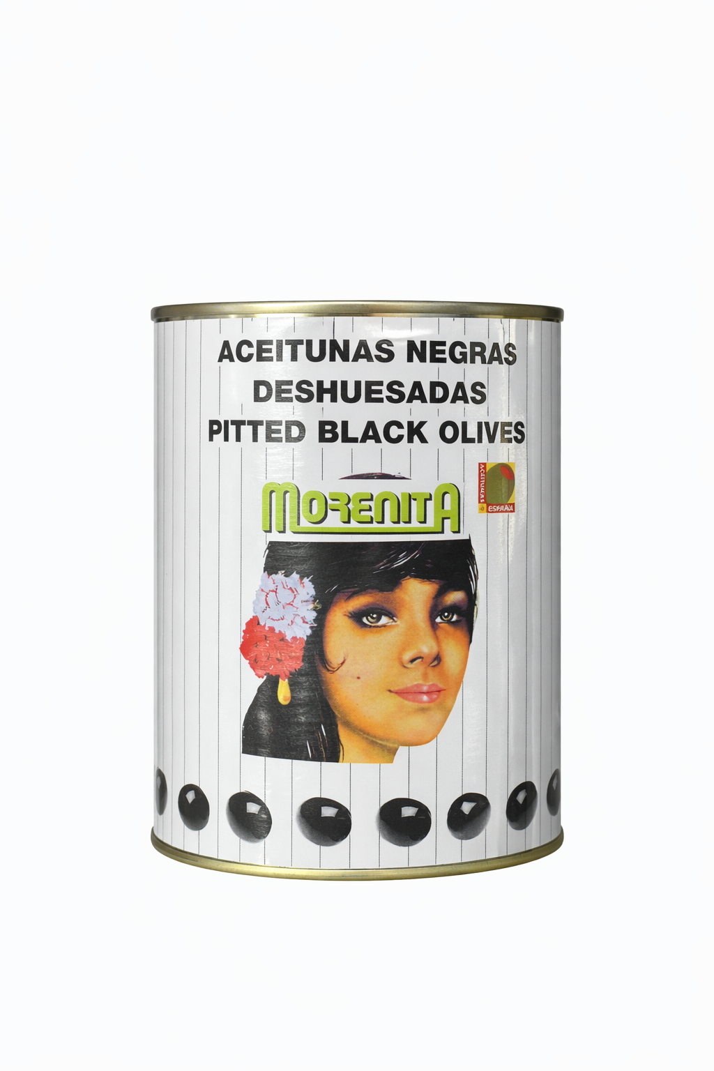 Morenita Pitted Black Olives (Aceitunas Negras Deshuesadas) – 850g