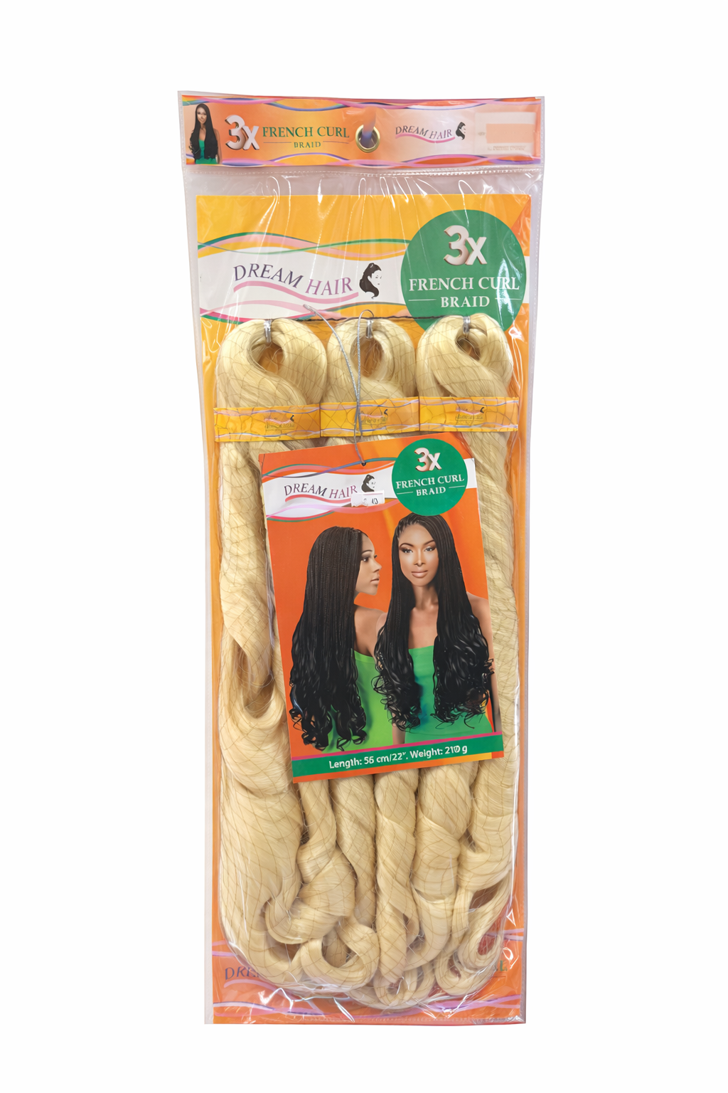 3X French Curl Braid Blonde