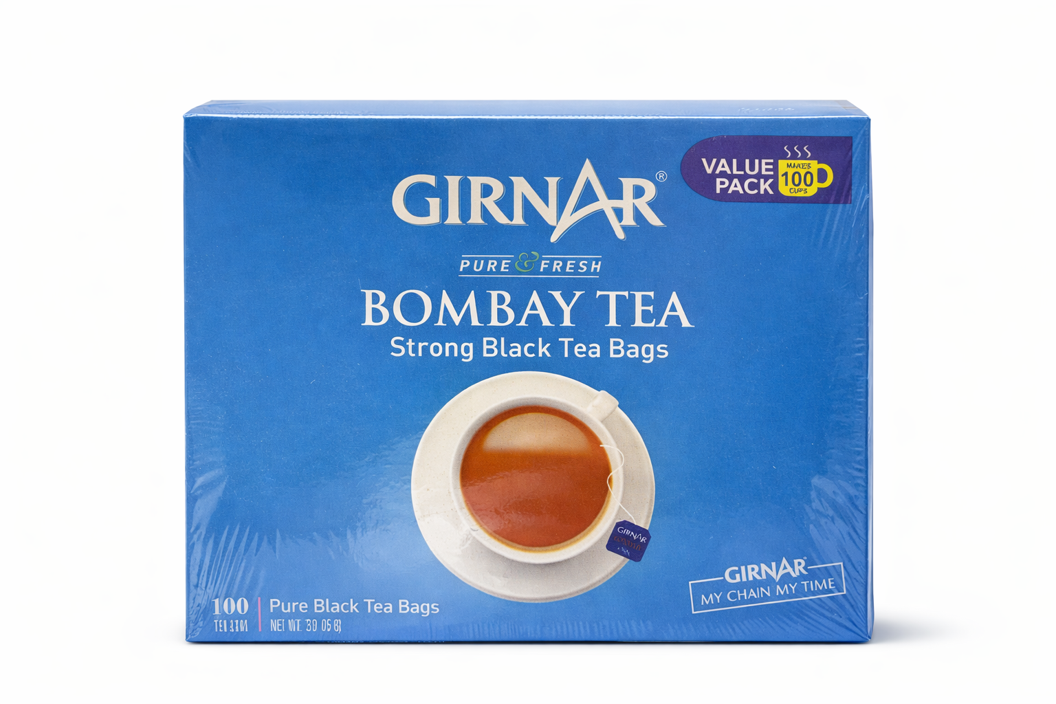 Girnar Bombay Tea Strong Black Tea Bags – 100 Bags (200g)