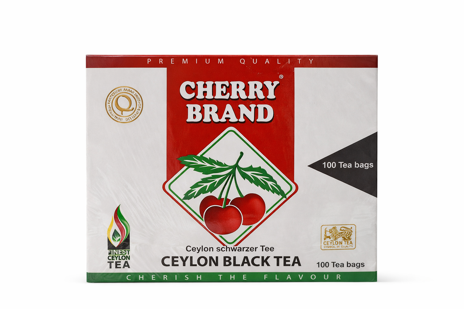 Cherry Brand Ceylon Black Tea Bags – 100 Tea Bags (200g)