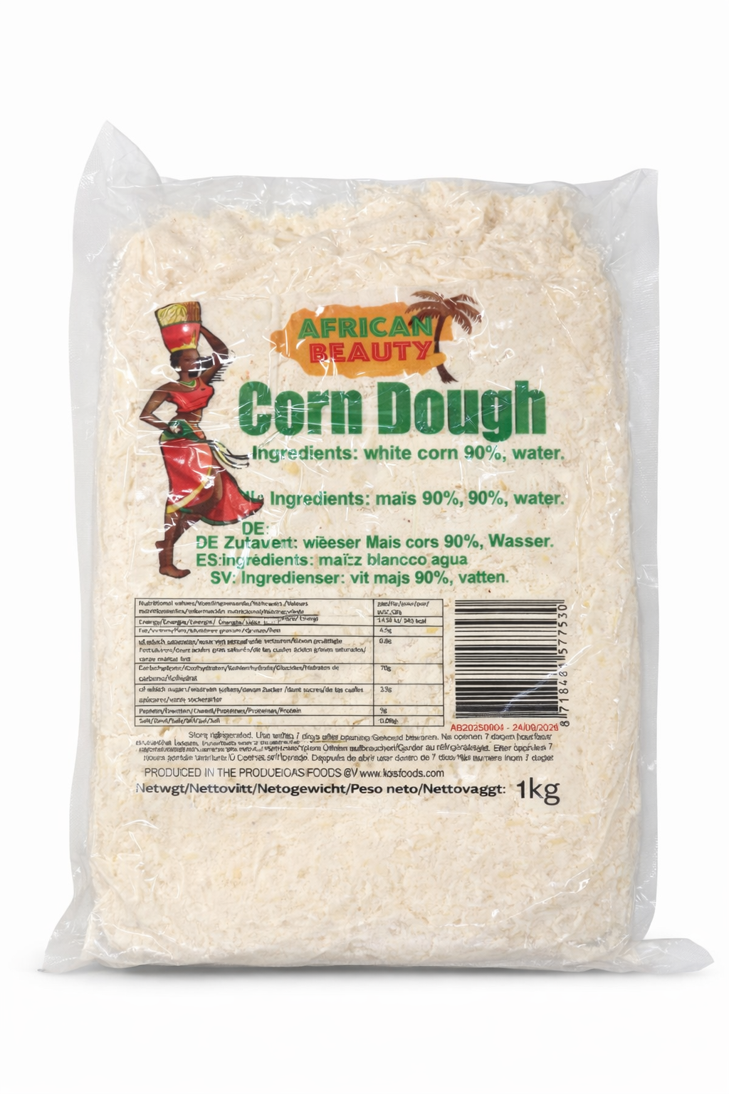 African Beauty – Corn Dough (1 kg)