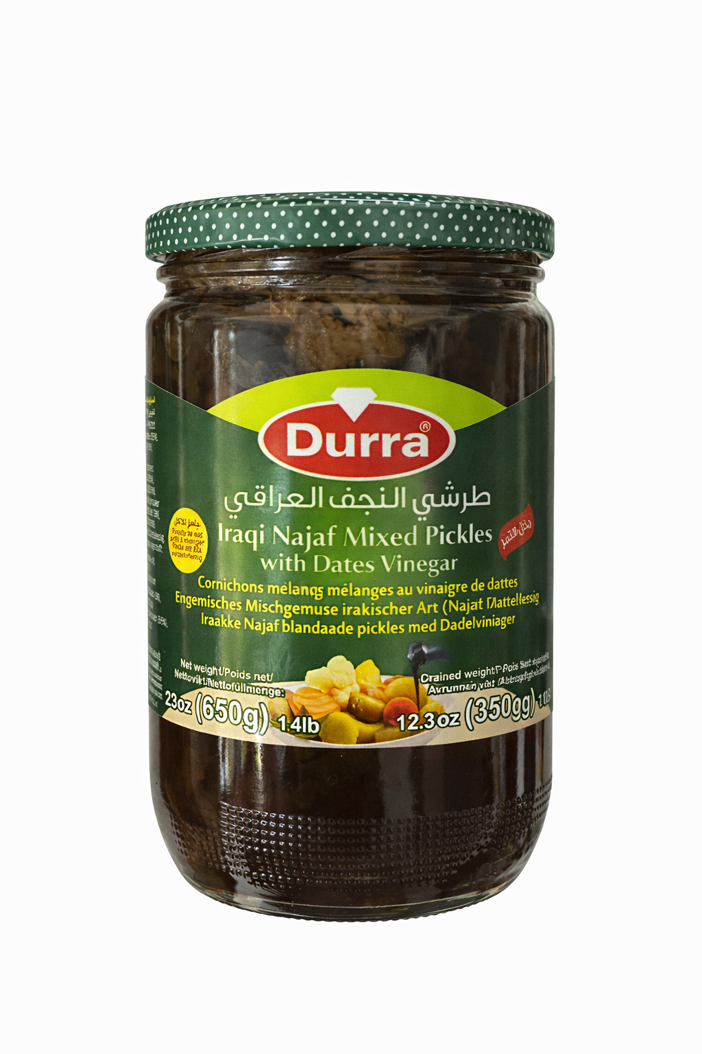 Durra Iraqi Najaf Mixed Pickles with Dates Vinegar – 650g