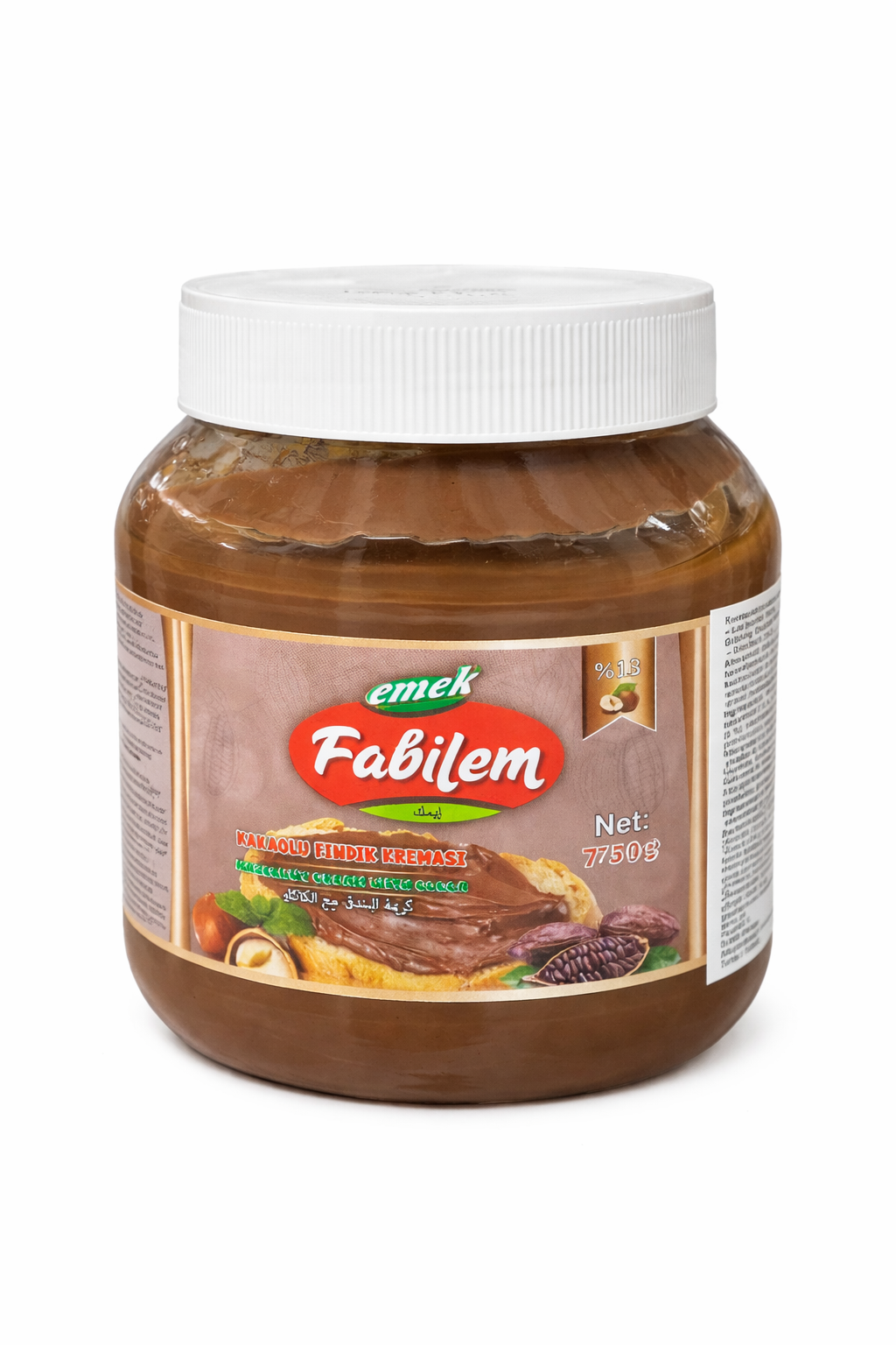 Fabilem Cocoa Hazelnut Cream Spread 750g