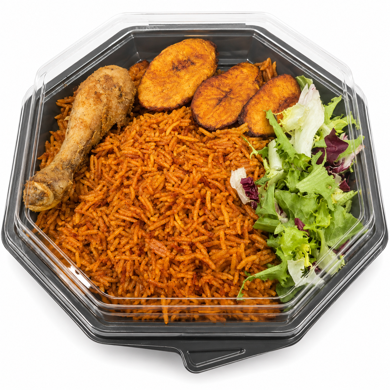 Nigerian Jollof Rice Meal