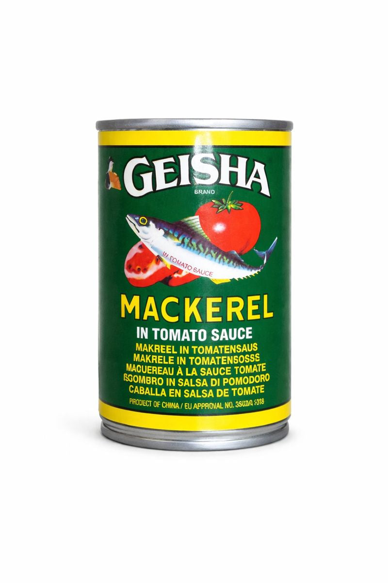 Geisha-makrilli tomaattikastikkeessa