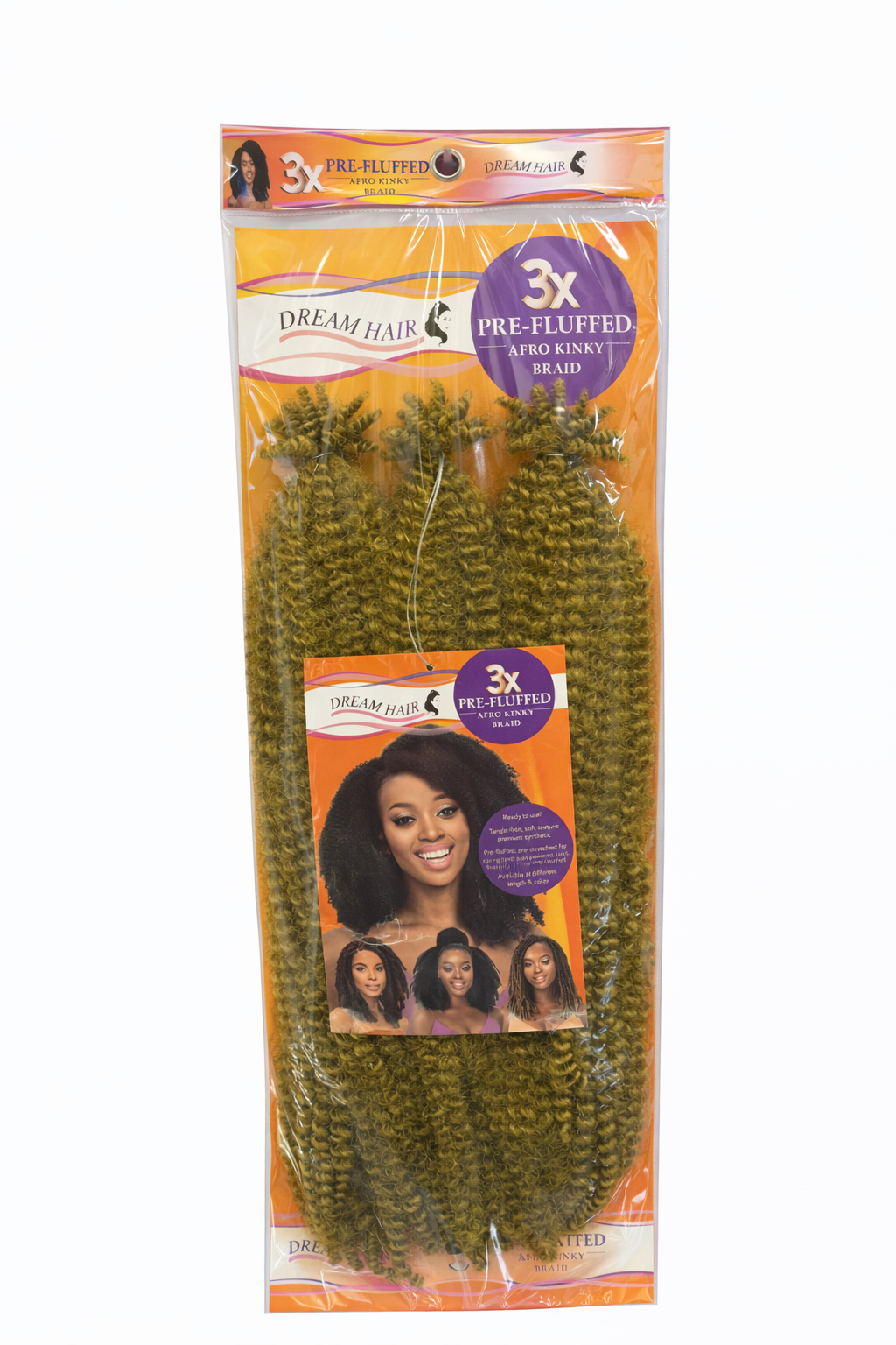 3X Afro Kinky Braid Olive