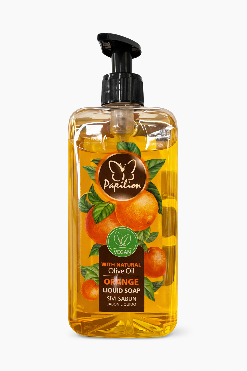 Papilion Orange Liquid Soap with Natural Olive Oil