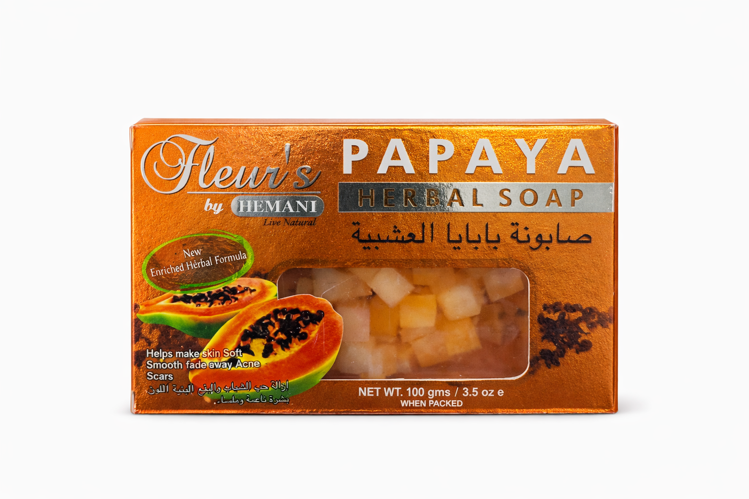 Fleur’s Papaya Herbal Soap by Hemani