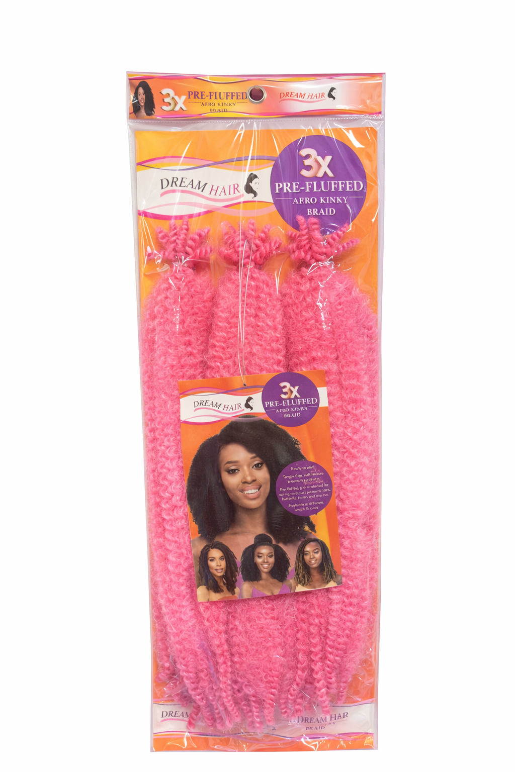 3X Afro Kinky Braid Pink