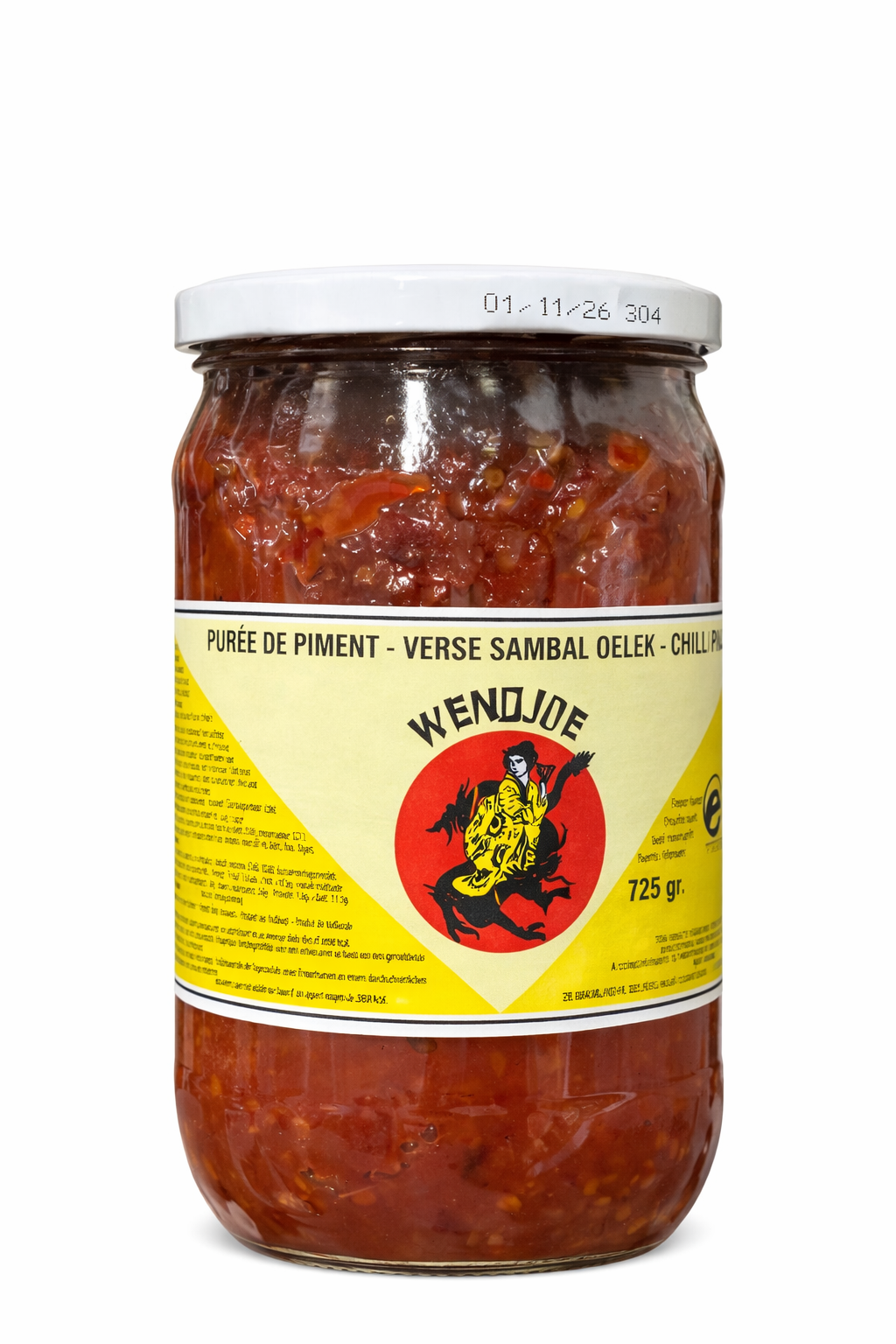 Wendjoe Sambal Oelek Chilli Paste 725g