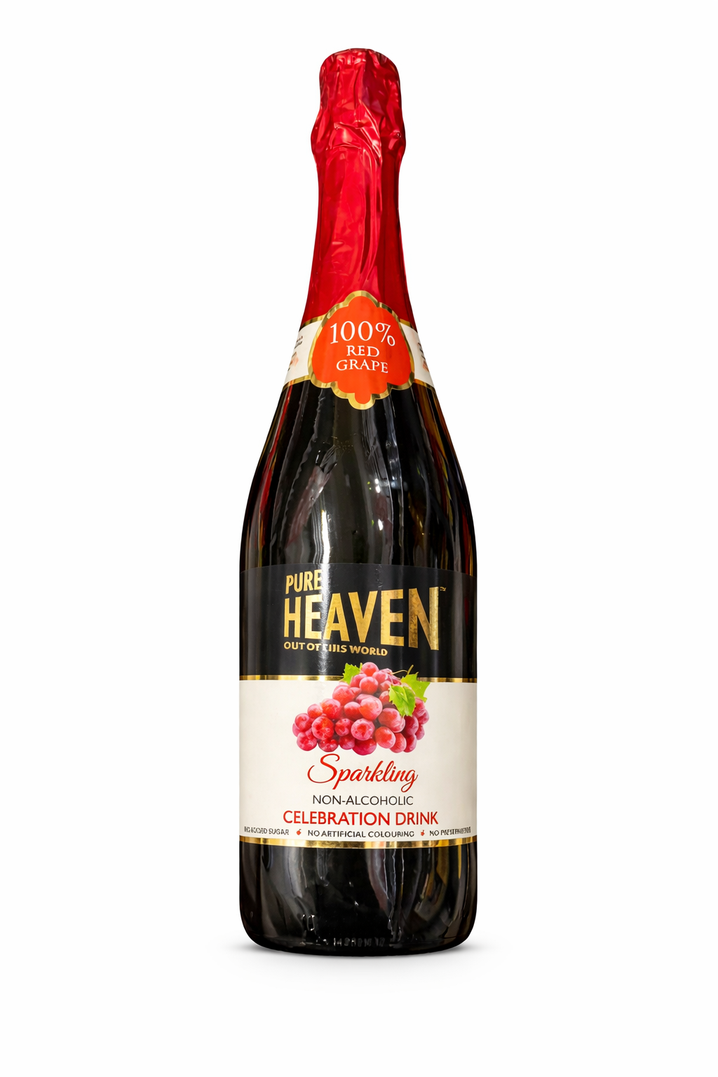 🥂 Pure Heaven Sparkling Red Grape Drink (Non-Alcoholic)
