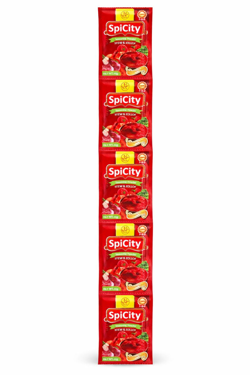 SpiCity Stew & Jollof Seasoning Powder (Roll Pack)