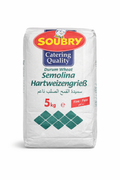 SOUBRY Catering Quality Durum Wheat Semolina – Fine (5 kg)