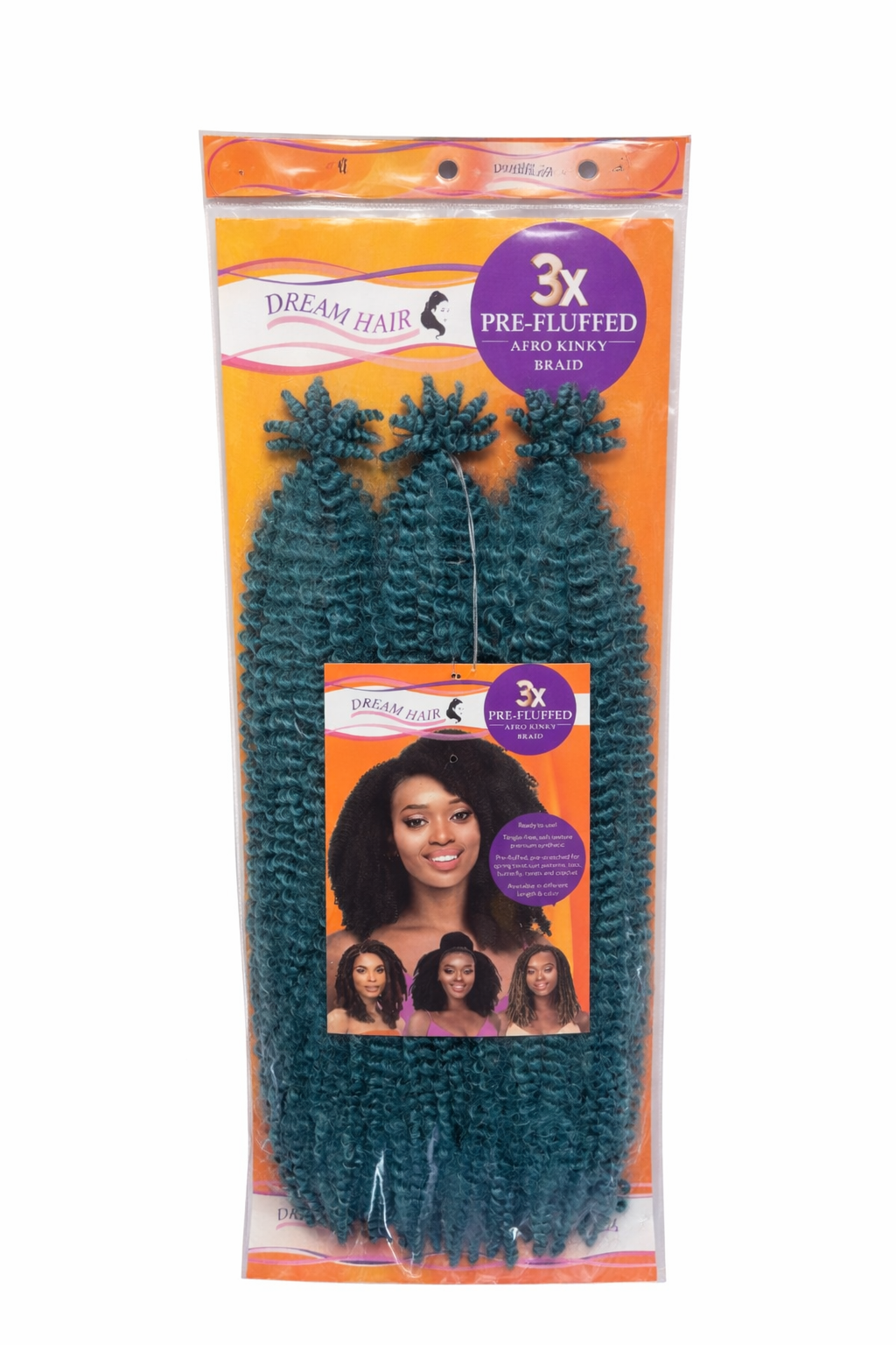 3X Afro Kinky Braid Teal