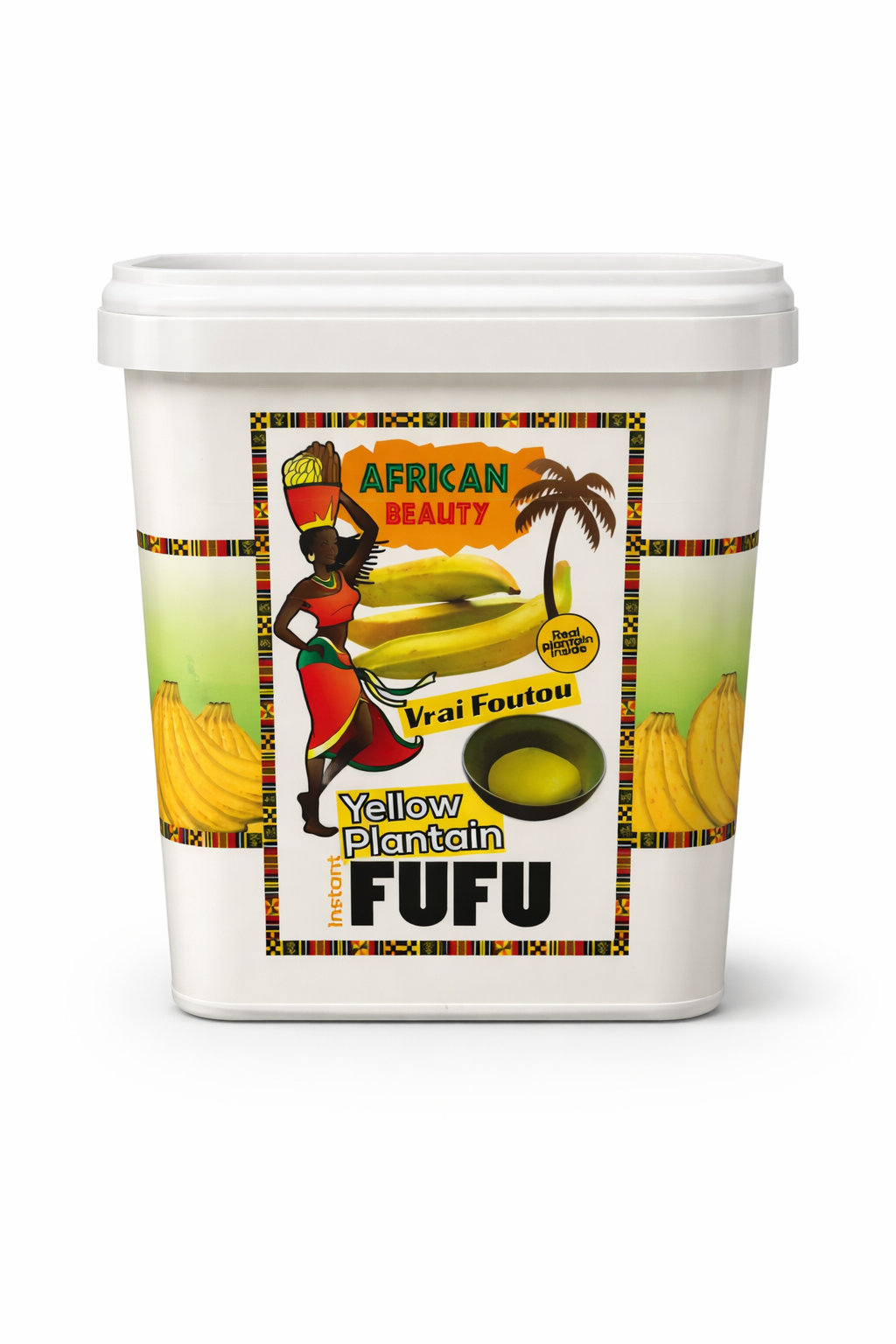 African Beauty Yellow Plantain Fufu
