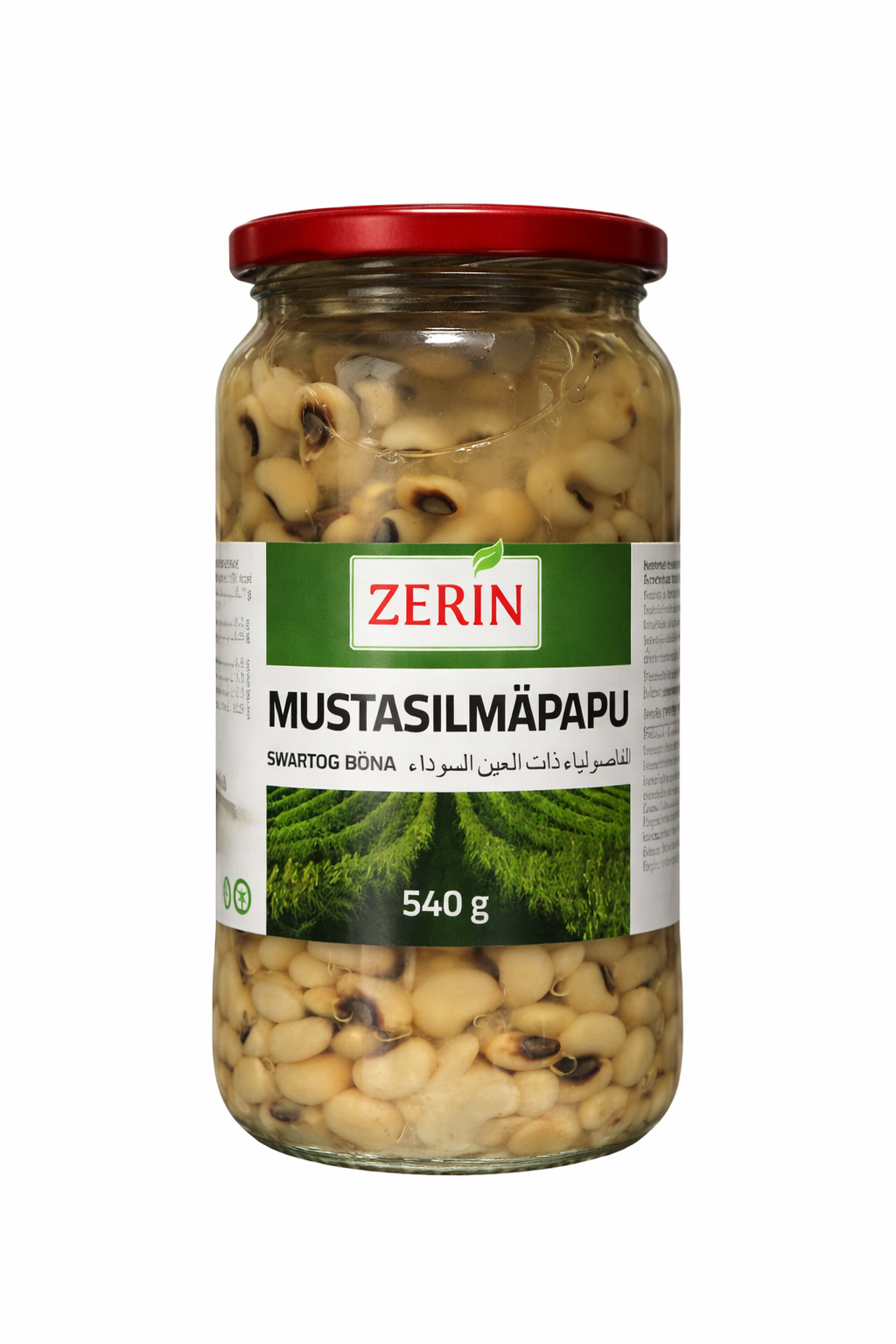 Zerin Black-Eyed Beans (Mustasilmäpapu) – 540g